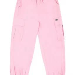Peter England Girls Pink Solid Joggers-picture-22