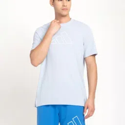 adidas TI 3B Light BLue Regular Fit Sports T-Shirt-image-39