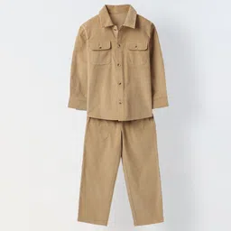 SPUNKIES Boys Cordary Dual Pocket Shirt With Trouser Clothing Set-picture-39