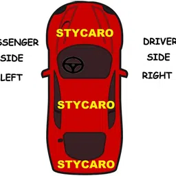 stycaro STYCARO-Side View Mirror Glass compatible with Honda City Ivtec 2009-2013 Model (RIGHT DRIVER SIDE) image 3