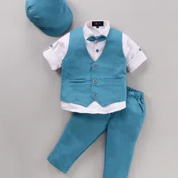Robo Fry Full Sleeves Solid Color Party Suits - Royal Blue-picture-23
