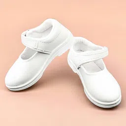 Priaansha Kids Velcro Closure School Shoes - White-picture-26