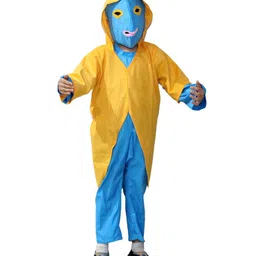Kaku Fancy Dresses Full Sleeves Cut & Sew Alien Costume Set - Blue-picture-22