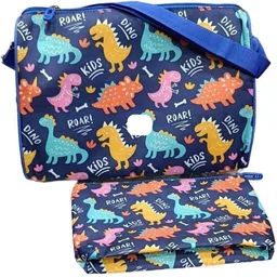 kidzeenie 50 L Hand Duffel Bag - Cute Dinosaur Printed Trianle Duffel Bag & Pouch Kids Combo Set - Multicolor - Large Capacity-picture-21