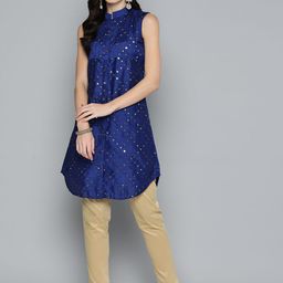 Jompers Women Geometric Mirror Work Kurta-picture-12