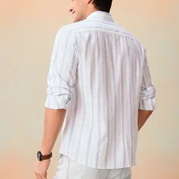 Mast & Harbour Striped Regular Fit Shirt image 5