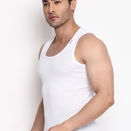 COLORS by Rupa Frontline Alaska Men Pack Of 3 Pure Cotton Undershirt Innerwear Vests image 5