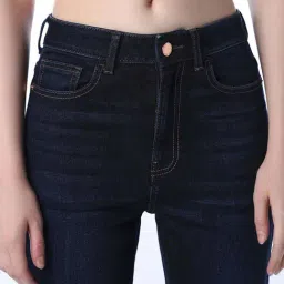 Only Blue Cotton Flared Fit Jeans image 5