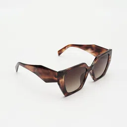 PELLE LUXUR Unisex Full Rim Rectangle Sunglasses with UV Protected Lens PL25GS340-picture-40