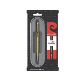 Pierre Cardin Pearl Konark Ball Pen Gold Finish with Black Pattern & Pearl Studded on Top, 8901765032096 image 2