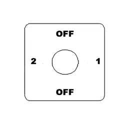 Kaycee Rotary Cam Switch 2 Way With-Off 90° 63 Amp 3 Pole, N3Y39BO image 2