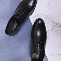 Cobblerz Men's Black Derby Shoes-picture-38