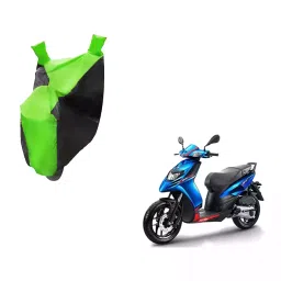 Auto Pearl Waterproof Two Wheeler Cover For Aprilia SR 125 (Green & Black)-picture-33