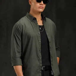 WROGN Cutaway Collar Comfort Slim Fit Cotton Shirt-picture-20