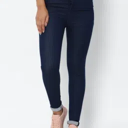 Allen Solly Navy Mid Rise Jeans-picture-17