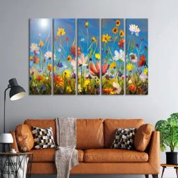 999Store Printed Multicolor MDF 5 Panels Wall Art-picture-30