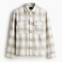 H&M Men Regular Fit Flannel Overshirt image 4