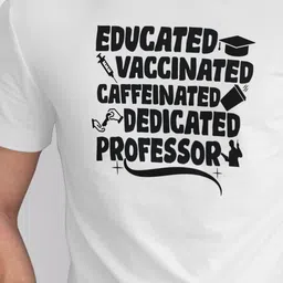 Seekbuylove Typography Printed Round Neck Bio Finish Pure Cotton T-shirt image 5