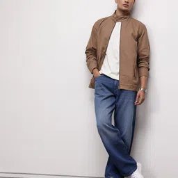 ether Mock Collar Pure Cotton Tailored Jacket image 4