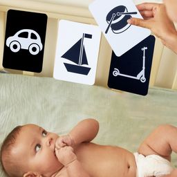 Baby Moo High Contrast Objects & Vehicles Flash Cards Pack of 12 - Black White-picture-47