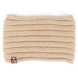 BHARATASYA Ribbed Acrylic Wool Headband Earwarmer - Beige-picture-24