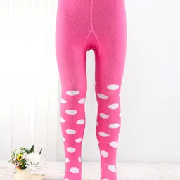 cute walk by babyhug Cutewalk by Babyhug Anti Bacterial Footed Tights Spot Design - Pink-picture-13