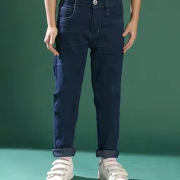 Tales & Stories Denim Solid Slim Fit Stretchable Jeans - Blue-picture-25