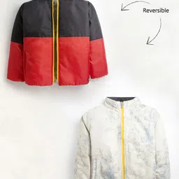 Cherry Crumble By Nitt Hyman Full Doctor Sleeves Cut & Sew Reversible Jacket - Multi Colour-picture-13