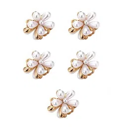 BEAUTY GIRLS Women Set of 5 Pearls Hair Claw Clip-picture-21