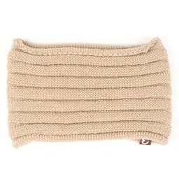 BHARATASYA Ribbed Acrylic Wool Headband Earwarmer - Beige image 2