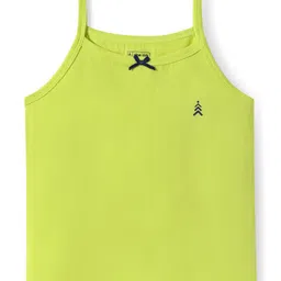 Pine Kids Cotton Elastane Knit Singlet Sleeves Solid Color Slips Pack of 3 (Color May Vary) image 2