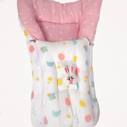 voidrop VOIDROPBaby Carry Bed Premium Muslin Sleeping Bag - Pink image 2