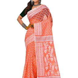 Crochetin Woven Design Zari Jamdani Saree-picture-27