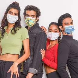 QUARANT Pack of 50 Camo Combo Printed 4 Ply Outdoor Masks-image-94