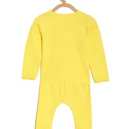 The Mom Store Pack Of 2 Full Sleeves Baby Elephant & Rainbow Printed Night Suit - Multi Colour image 5