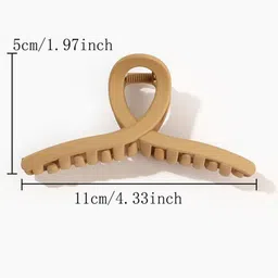 HANDBAG COLLECTION Women Set of 5 Plastic T-Shape Claw Clip image 5