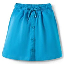 OLLINGTON ST. Cotton Knit Half Sleeves Top & Knit Skirt Set with Floral Print - Pink & Light Blue image 5