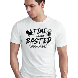 Seekbuylove Men Typography Printed Round Neck Bio Finish T-shirt image 4