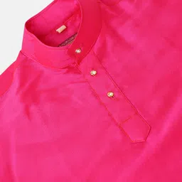 THANGAMAGAN Boys Rose Solid Kurta image 3