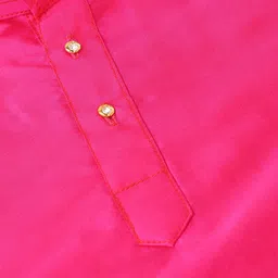THANGAMAGAN Boys Rose Solid Kurta image 4