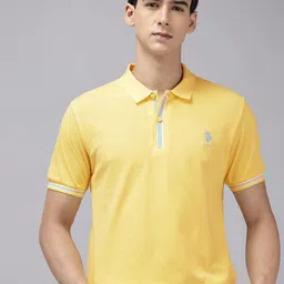 U.S. Polo Assn. Pure Cotton Slim Fit Polo Collar T-shirt-picture-22