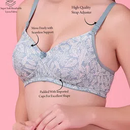 SHYAM SONS FLAIR Floral Bra Full Coverage Lightly Padded image 5