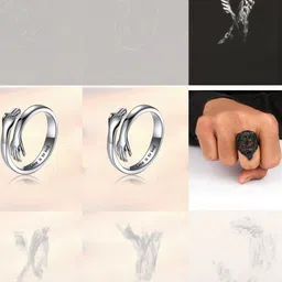 Teeragaj Set Of 3 Stainless Steel Finger Rings-image-81