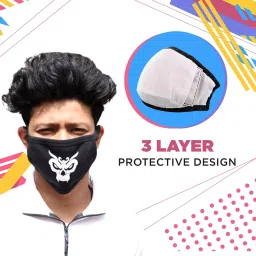 Oriley 3 Layer Reusable Face Mask OR2MS2 (Pack of 5 Pcs) image 5