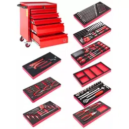 RS PRO 160 Piece Engineers Tool Kit with Trolley Model No 1253048 image 2