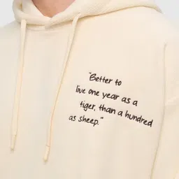 The Souled Store Men Printed Hooded Sweatshirt image 5