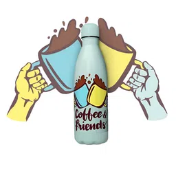 Speedex Green Single Stainless Steel Printed Water Bottle-image-22