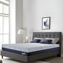 Durfi White & Grey Quilted Orthopedic Hempseed Oil Single Size Mattress image 2