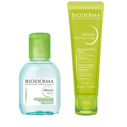 BIODERMA Sebium Foaming Gel 45ml & Micellar Cleansing Water 100ml-picture-6