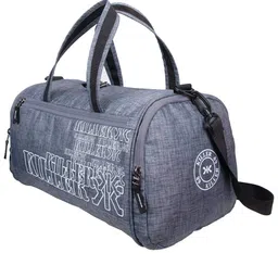 killer Fiternal Water Polyester 27 L Gym Bag (Grey, Large ) image 1